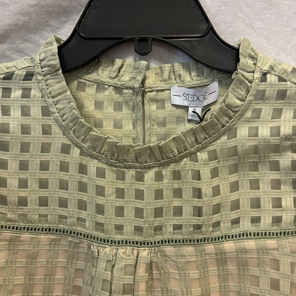 NWT S’edge Kayla Dress in Sage Green - Picture 2 of 6